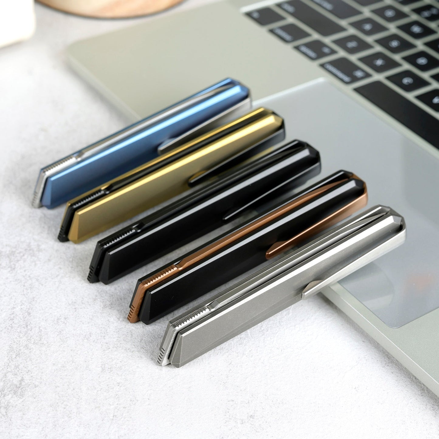 REMETTE RT-ELIGO Knife M390 Blade Titanium Handle Double Detent Lock Folding Pocket EDC Knife EGB5