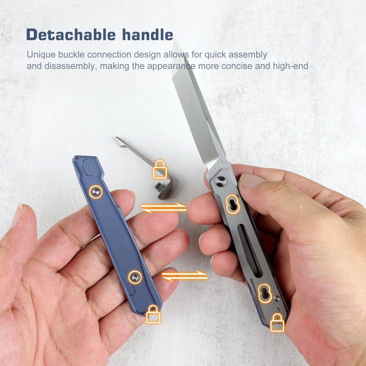 REMETTE RT-ELIGO Knife M390 Blade Titanium Handle Liner Lock Folding Pocket EDC Knife EGA4
