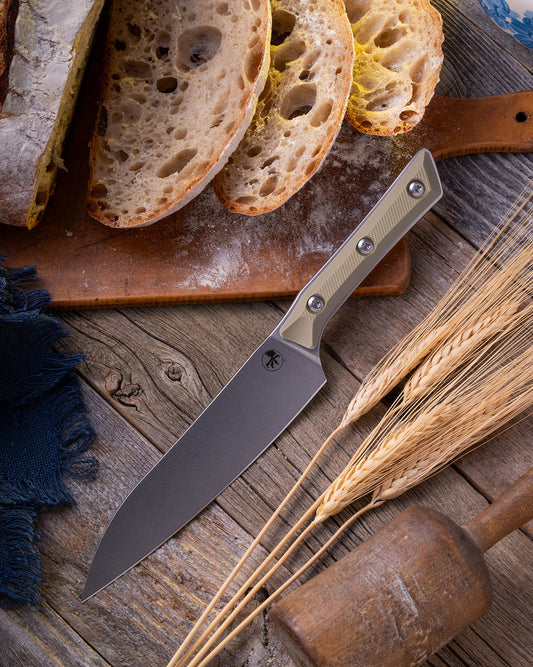 Microtech Gear Utility Knife Stonewash OD Green G-10 (3400-10OD)