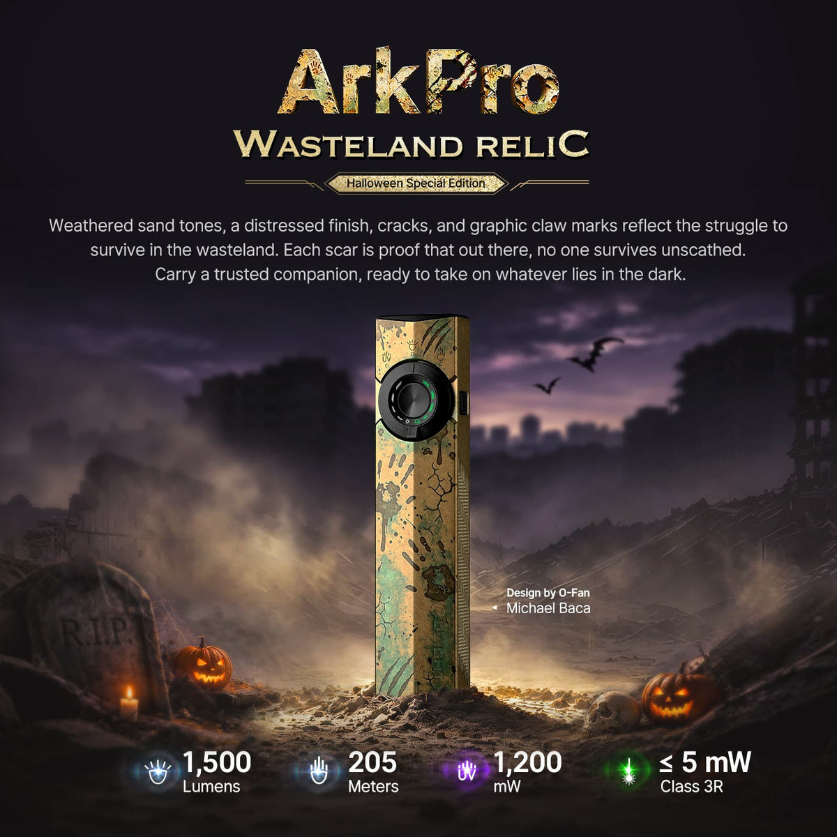 OLIGHT ArkPro Series – Flat Unibody EDC Flashlight with Multi-Light Sources