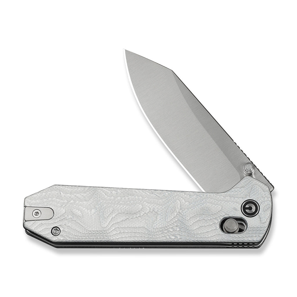 CIVIVI Over Yonder Thumb Stud & Crossbar Lock Knife G10 With Aluminum Foil Handle (3.35" 14C28N Blade) C25027-2