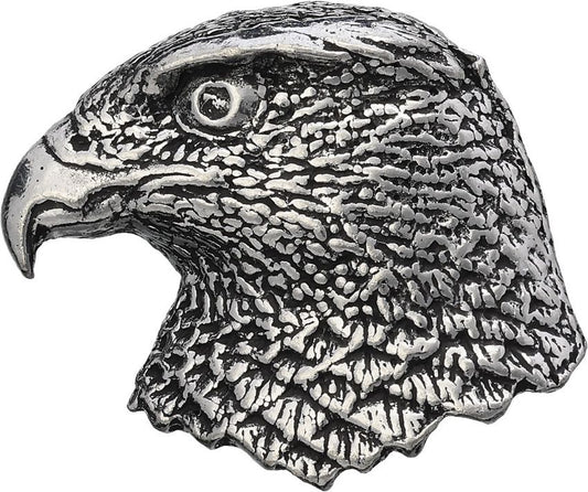 TS Brown Hawk Head Pin