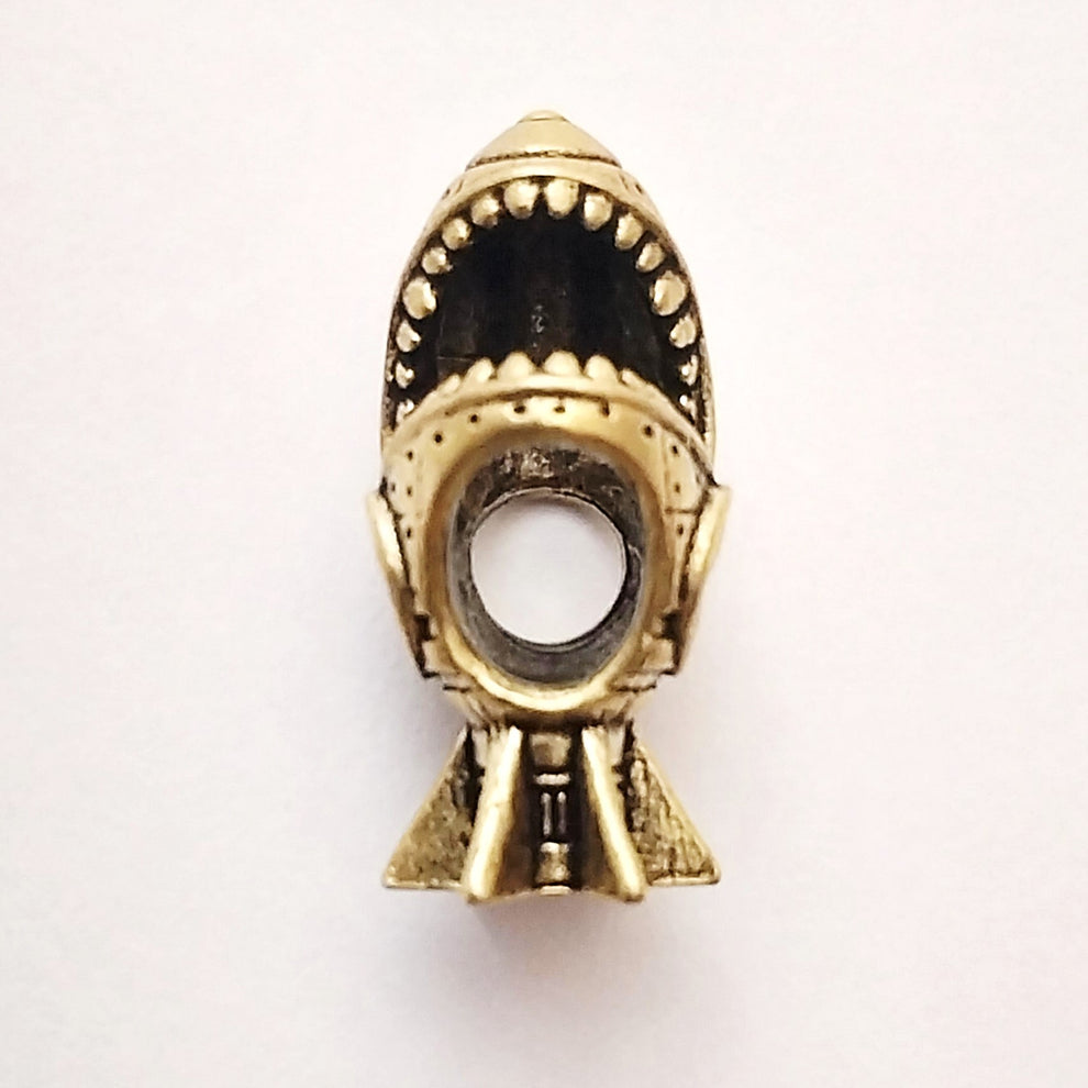 Coeburn Tool Brass Shark Bomb Missile Lanyard Bead CT3035