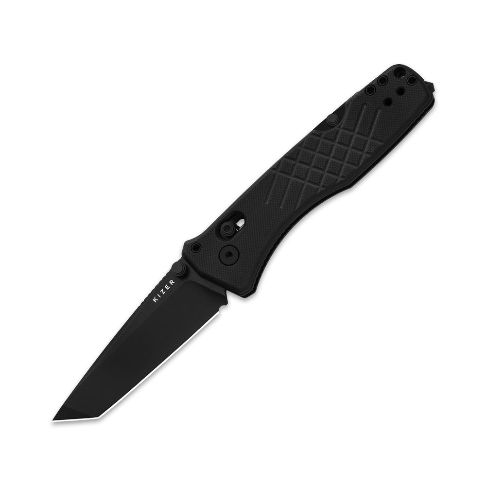 KIZER CUTLERY Aegis T | AEB-L | Black G10 | Rescue Hook & Glass Breaker