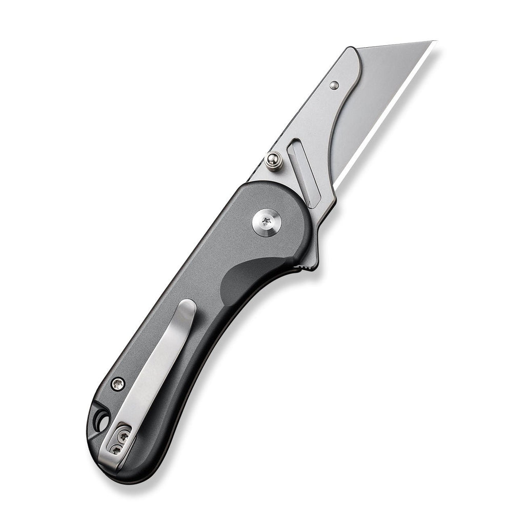 CIVIVI Elementum Utility Thumb Stud & Button Lock Knife Aluminum Handle (2.26" S/S Blade Holder & 6Cr13 Blade) C23039B-4