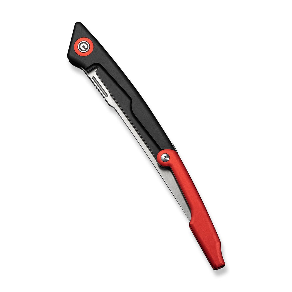 CIVIVI Shawka Folding Fillet Knife Aluminum Handle (5.81" 14C28N Blade) C22029B-1, With 1PC Black Nylon Sheath