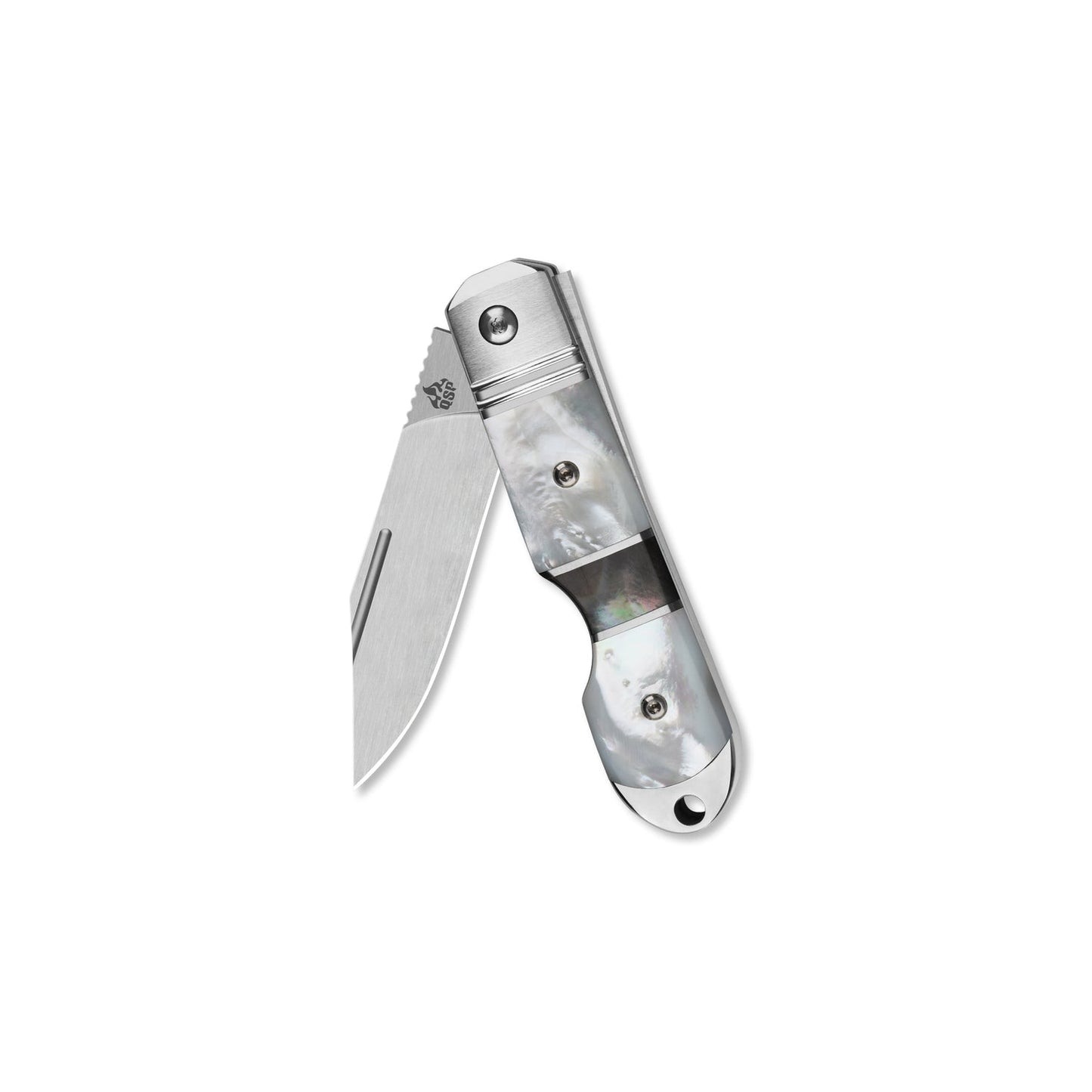 QSP Moray Slip Joint Pocket Knife Vanax blade Solid Mother of Pearl Handle-Limited Edition