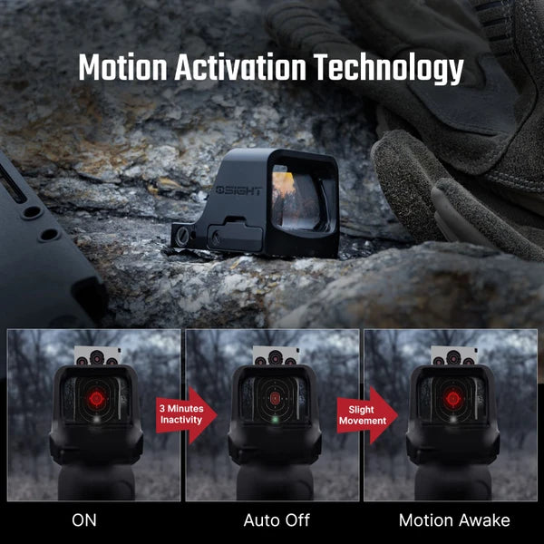 OLIGHT Osight C Open Reflex Optic with Replaceable Side-Loading Battery