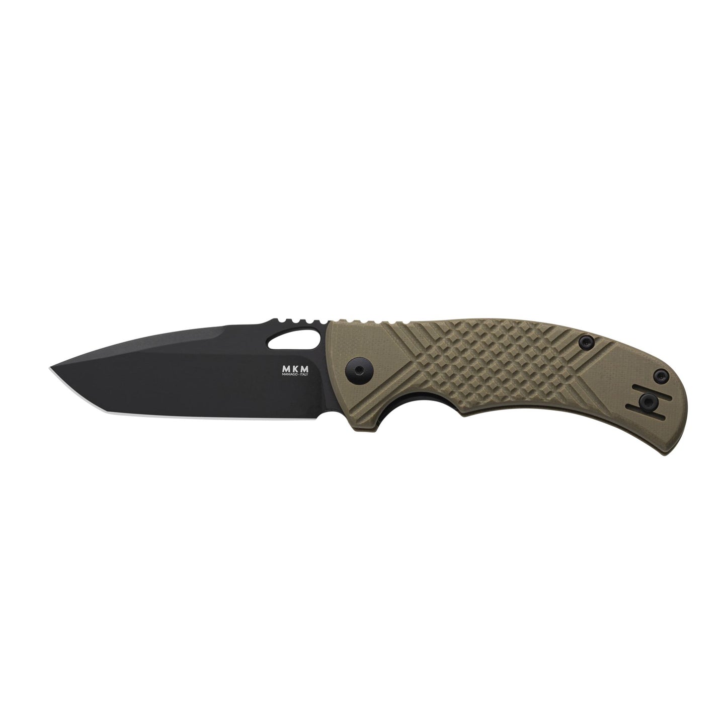MKM-MANIAGO KNIFE MAKERS CIRAS – G10 OD GREEN, BLACK bld