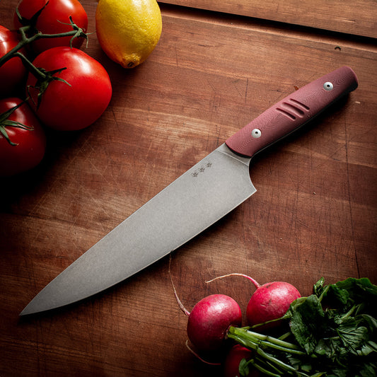 GIANT MOUSE Chef Knife - Red G10