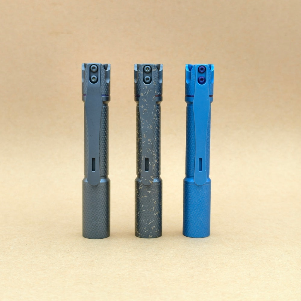 REYLIGHT Pineapple mini MK3 Ti - Crosshatch- anodized
