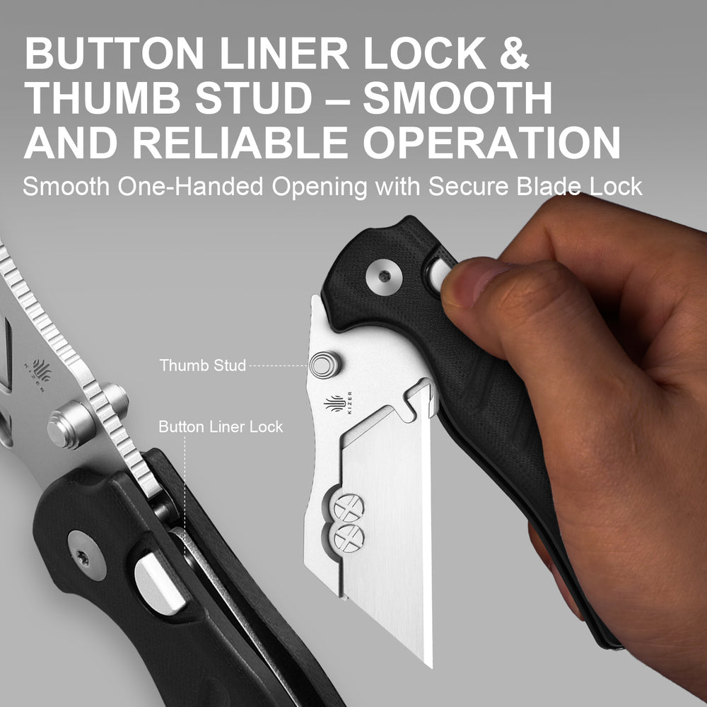 KIZER CUTLERY Sheepdog® Utility Knives | C01C Uti 1 | 5Cr15MoV | G10 | V3488.29JSA3