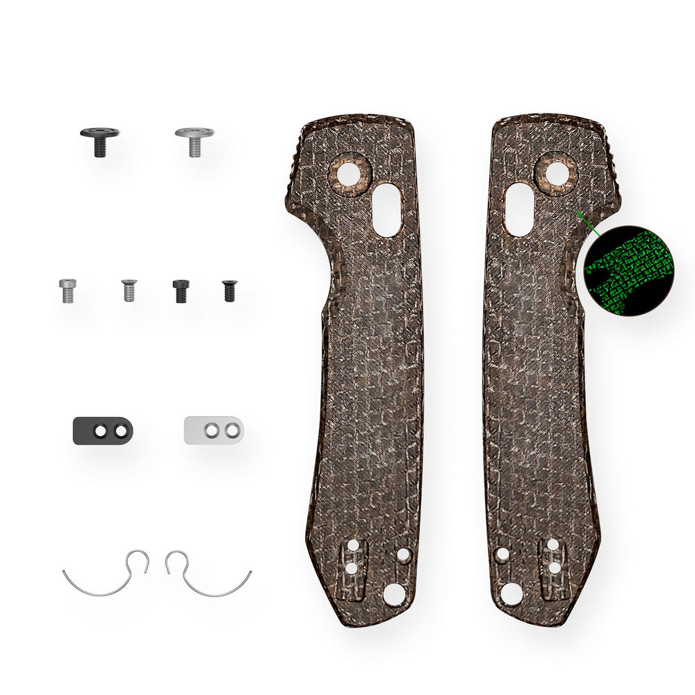 VOSW0501 Raccoon® 2.0 Crossbar Lock Handle Scales Kits - Brown GID Micarta - W0501