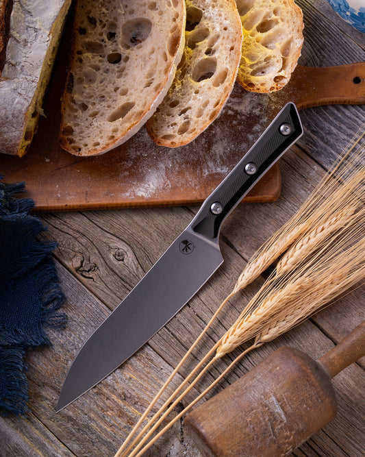 Microtech Gear Utility Knife Stonewash Black G-10 (3400-10BK)