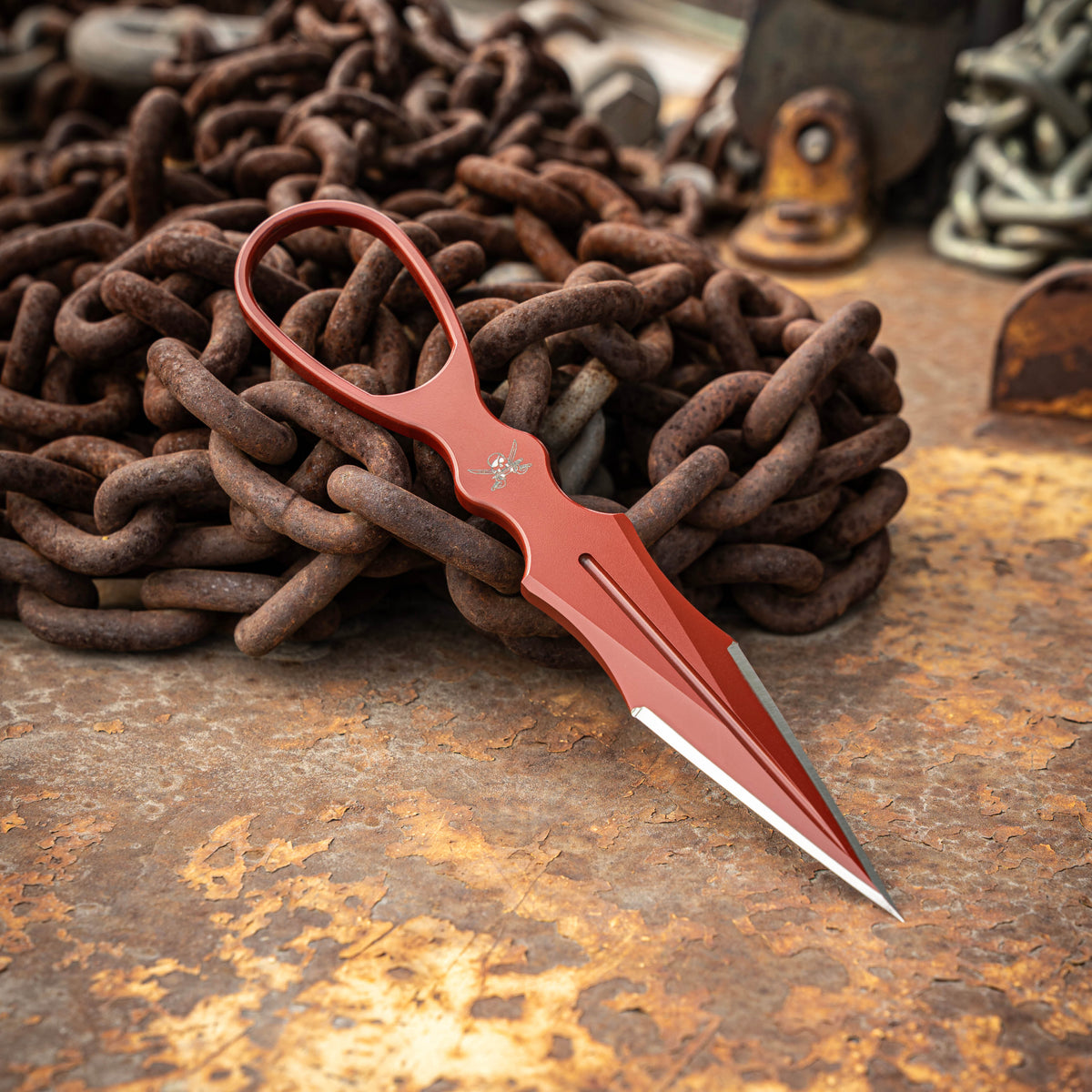 SKALLYWAG TACTICAL D2 DAGGER - Navajo Red