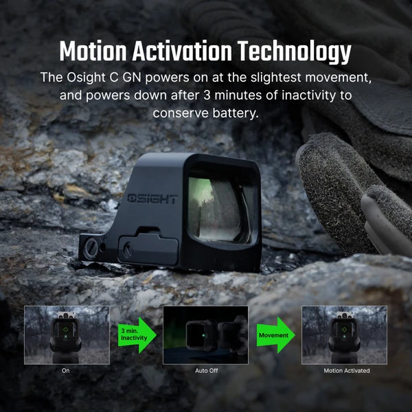 OLIGHT Osight C Open Reflex Optic with Replaceable Side-Loading Battery