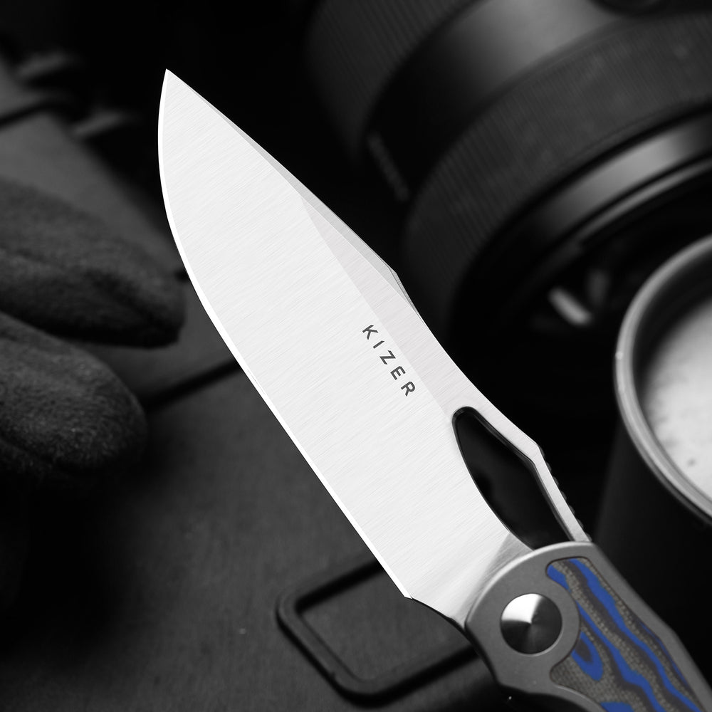 KIZER CUTLERY Allure | S45VN | Micarta With Vortex Pattern