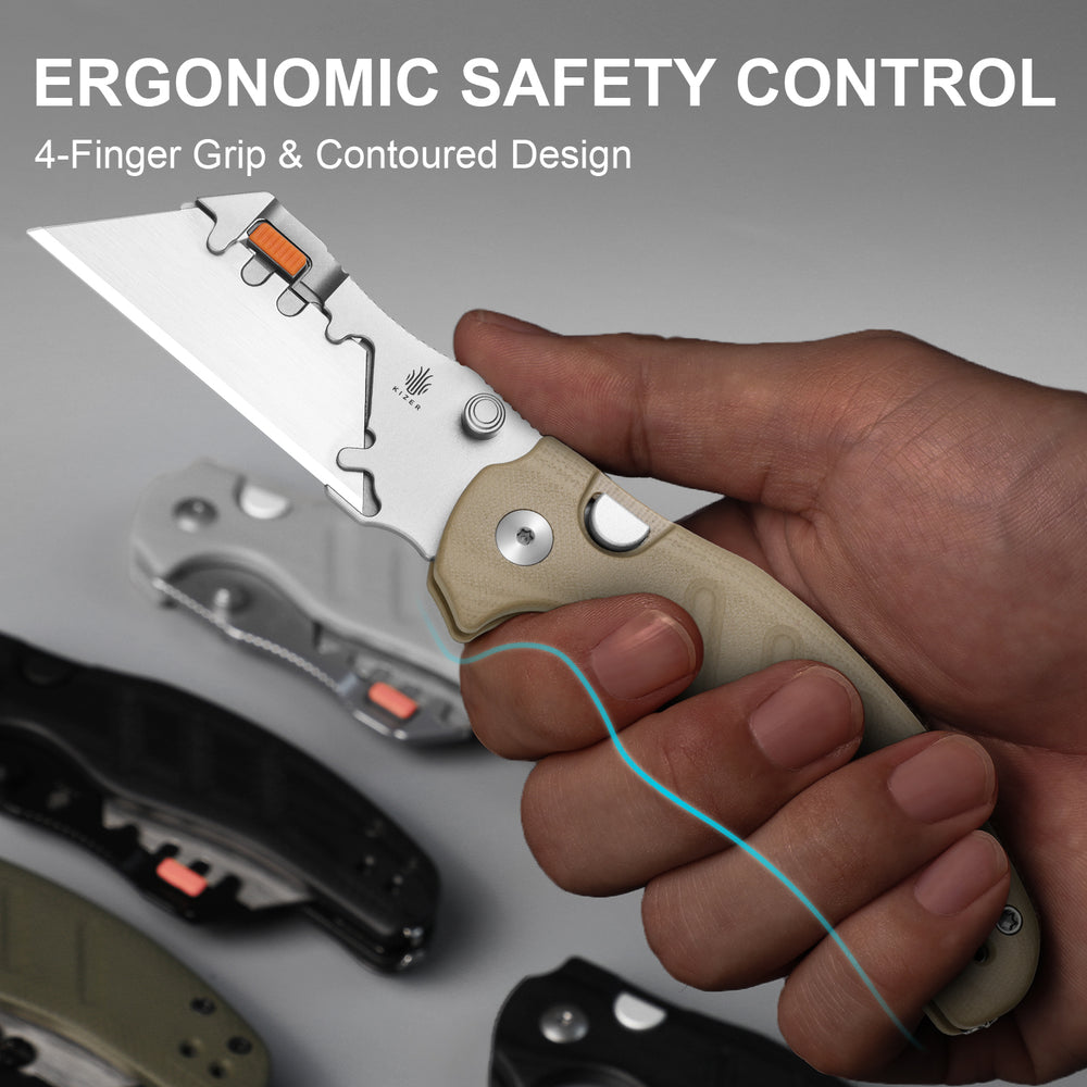 KIZER CUTLERY Sheepdog Utility Knives | C01C Uti 2 | 5Cr15MoV | G10 | V3488.29JNA2