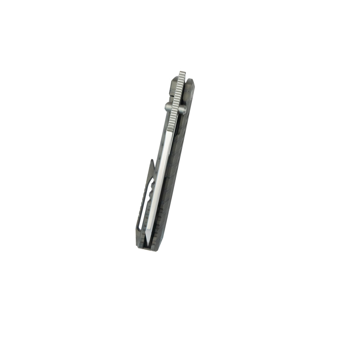 KB Insomnia Frame Locking Folding Knife Flamed Titanium Handle 3.46" Silver Bead Blast M390 Blade KB441B