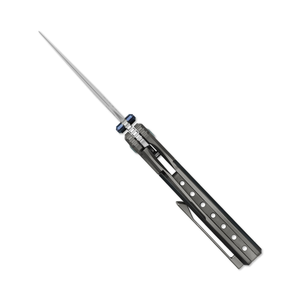 KIZER CUTLERY Shrike | S45VN | Titanium & Richlite | Front Flipper | Ki3746A3