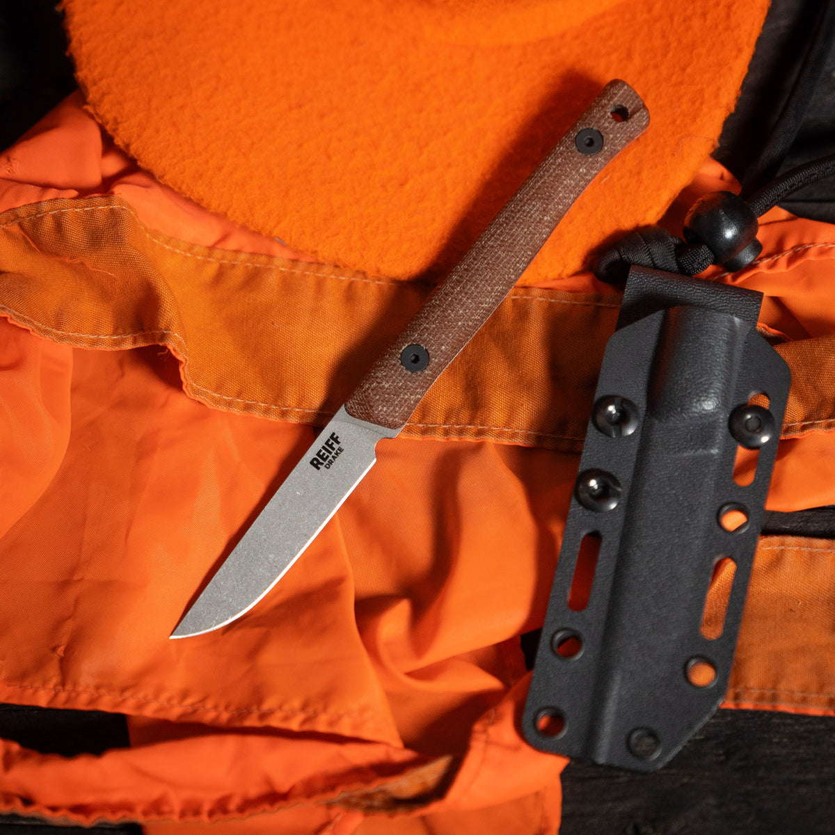 REIFF KNIVES DRAKE (MagnaCut, Stonewashed, Natural Canvas Micarta)