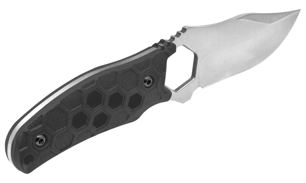 Camillus Comb Black Fixed Blade Knife