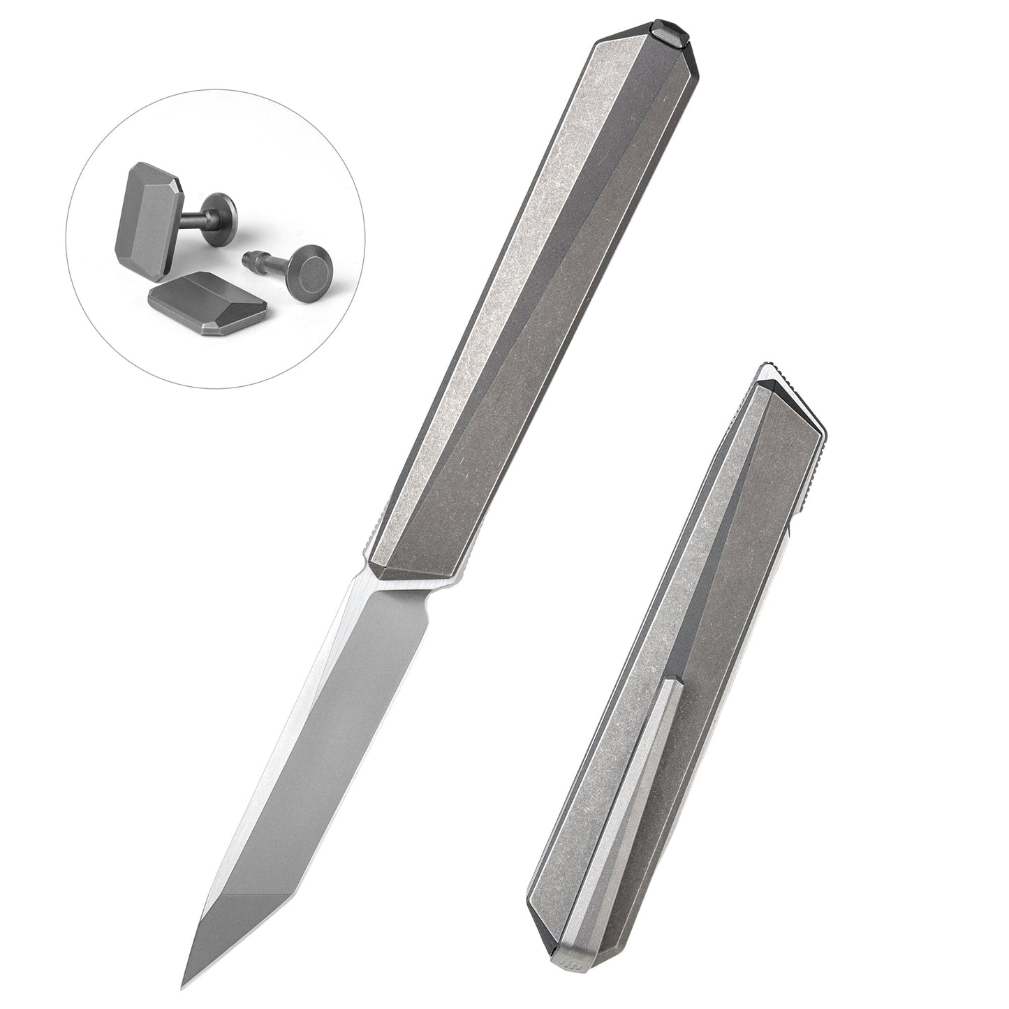 REMETTE RT-ELIGO Knife M390 Blade Titanium Handle Double Detent Lock Folding Pocket EDC Knife EGB5