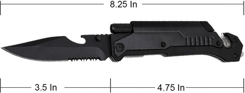 ElitEdge Rescue Linerlock A/O Black