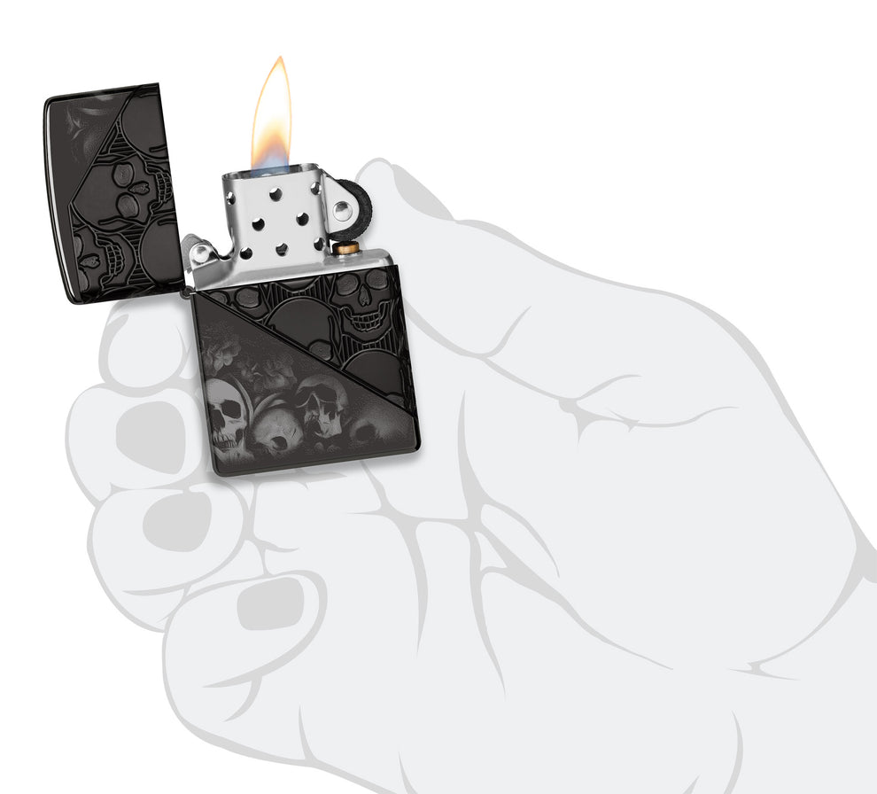 ZIPPO Skull Collage Design
