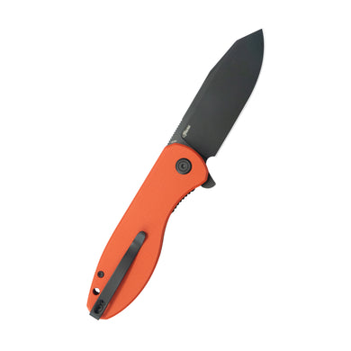 KUBEY Master Chief Outdoor Folding Pocket Knife Orange G10 Handle 3.43" Blackwash 14C28N KU358O