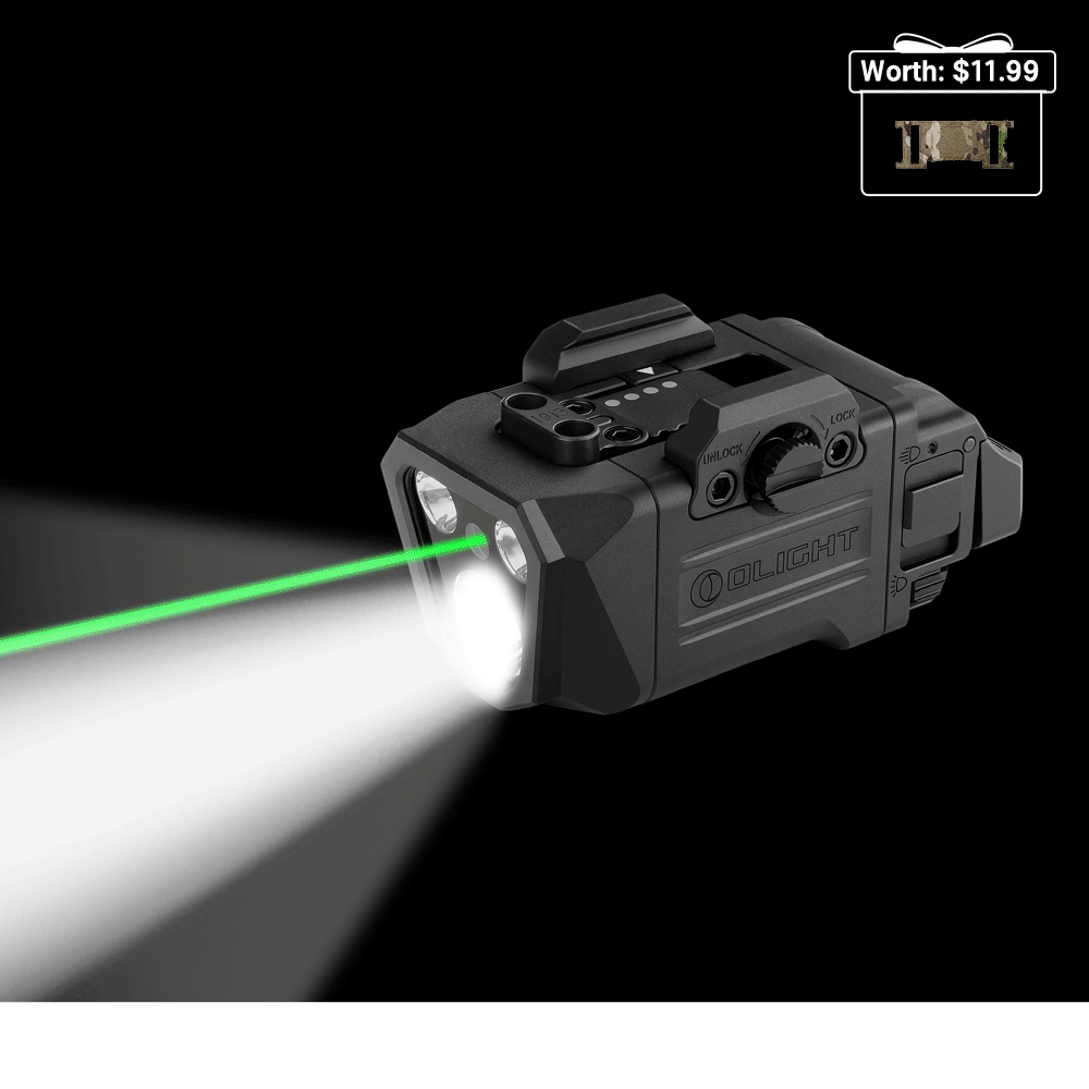 OLIGHT PL X GL 3-in-1 Rail-Mounted Light: Floodlight, Spotlight & Green Beam