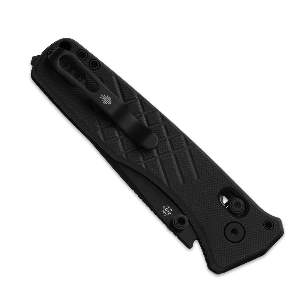 KIZER CUTLERY Aegis T | AEB-L | Black G10 | Rescue Hook & Glass Breaker