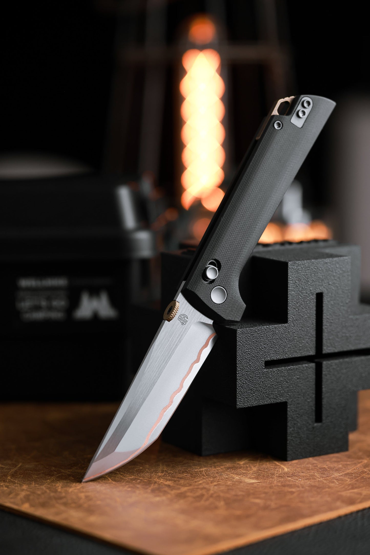 NORTH MOUNTAIN BLADE 2418-BK-5 Crossbar Lock 5-Layer Copper Steel 3.5" Blade Japanese-style tactical folding knife