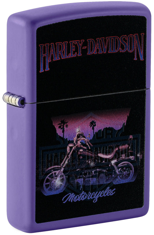 ZIPPO Harley-Davidson® Black Light Motorcycle Design