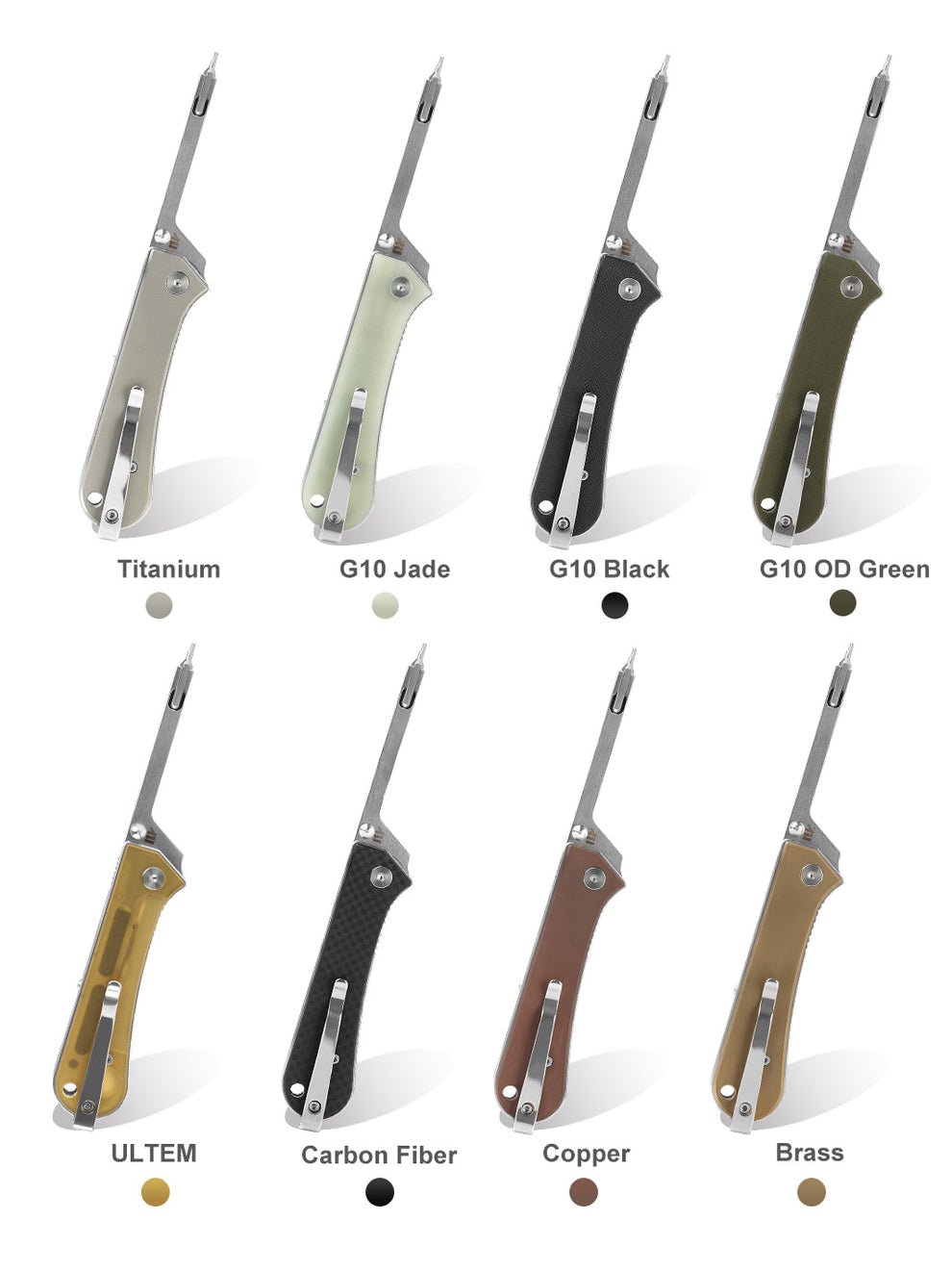 NUKNIVES KUMPANTER T33 FOLDING SCREWDRIVER JADE T33-3003