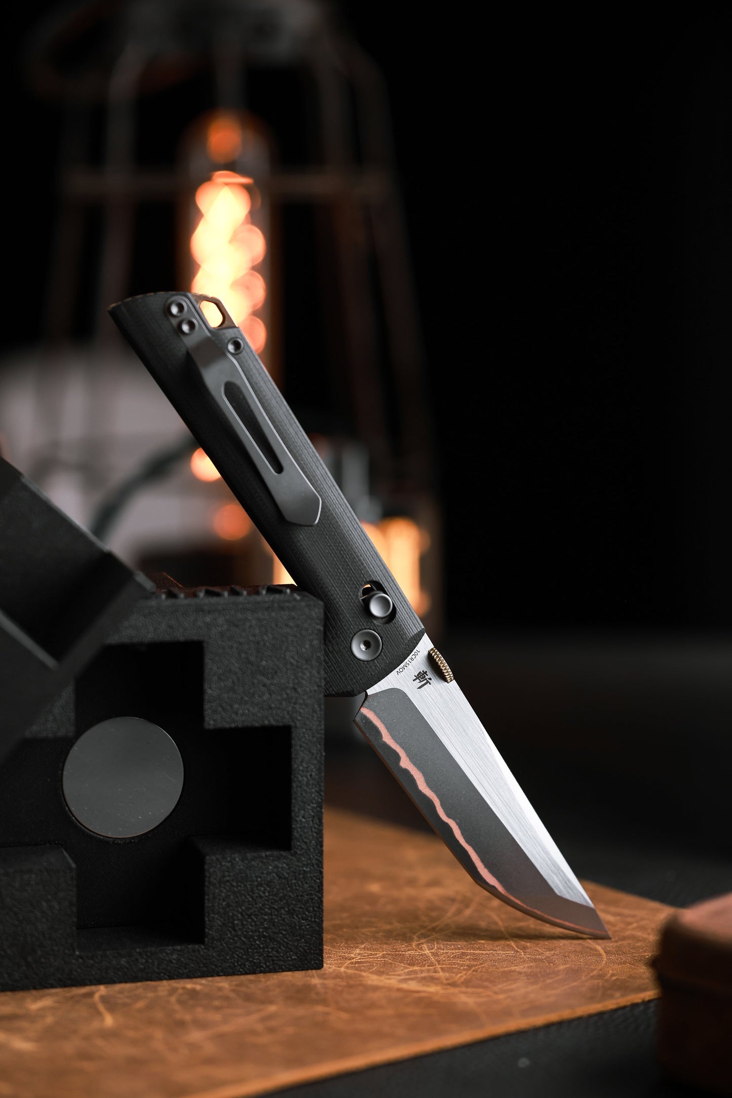 NORTH MOUNTAIN BLADE 2418-BK-5 Crossbar Lock 5-Layer Copper Steel 3.5" Blade Japanese-style tactical folding knife