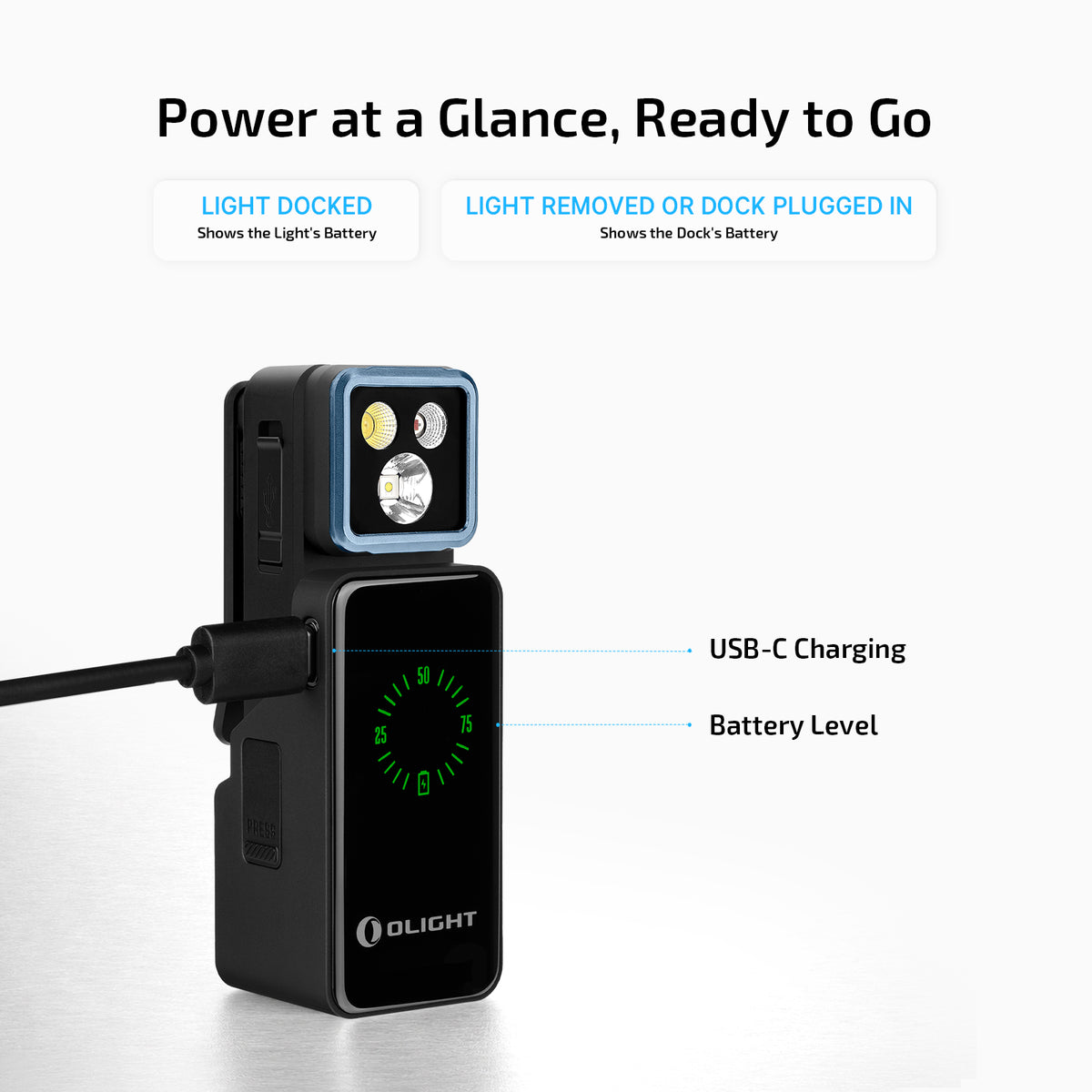 OLIGHT Oclip 2 Pro EDC Clip Flashlight | 530lm Floodlight, Red & Spotlight
