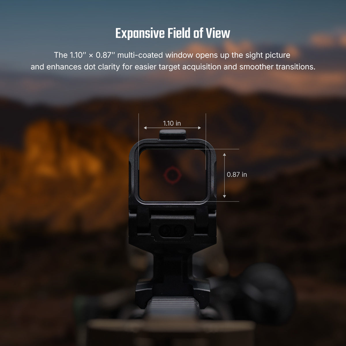 Osight R Micro T1/T2 Footprint Enclosed Red Dot Sight with Multi-Reticle System