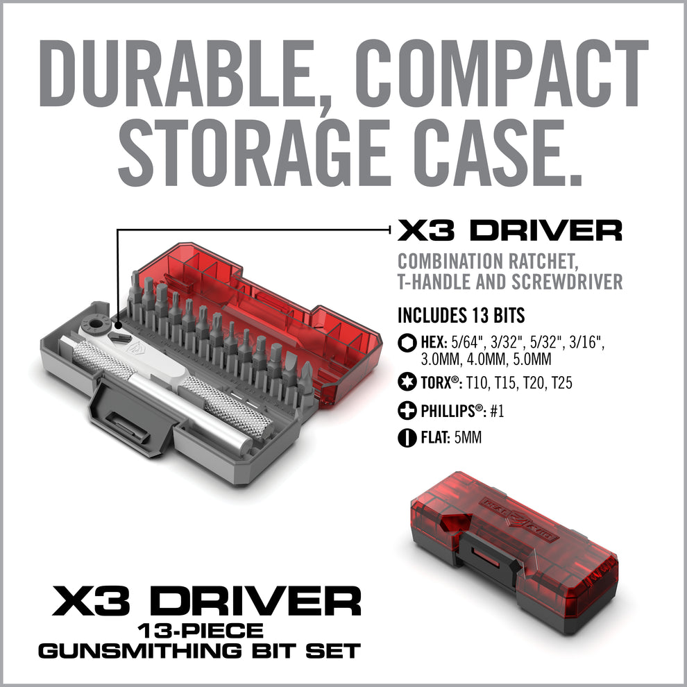 REAL AVID X3™ Driver 13-Piece Gunsmithing Bit Set