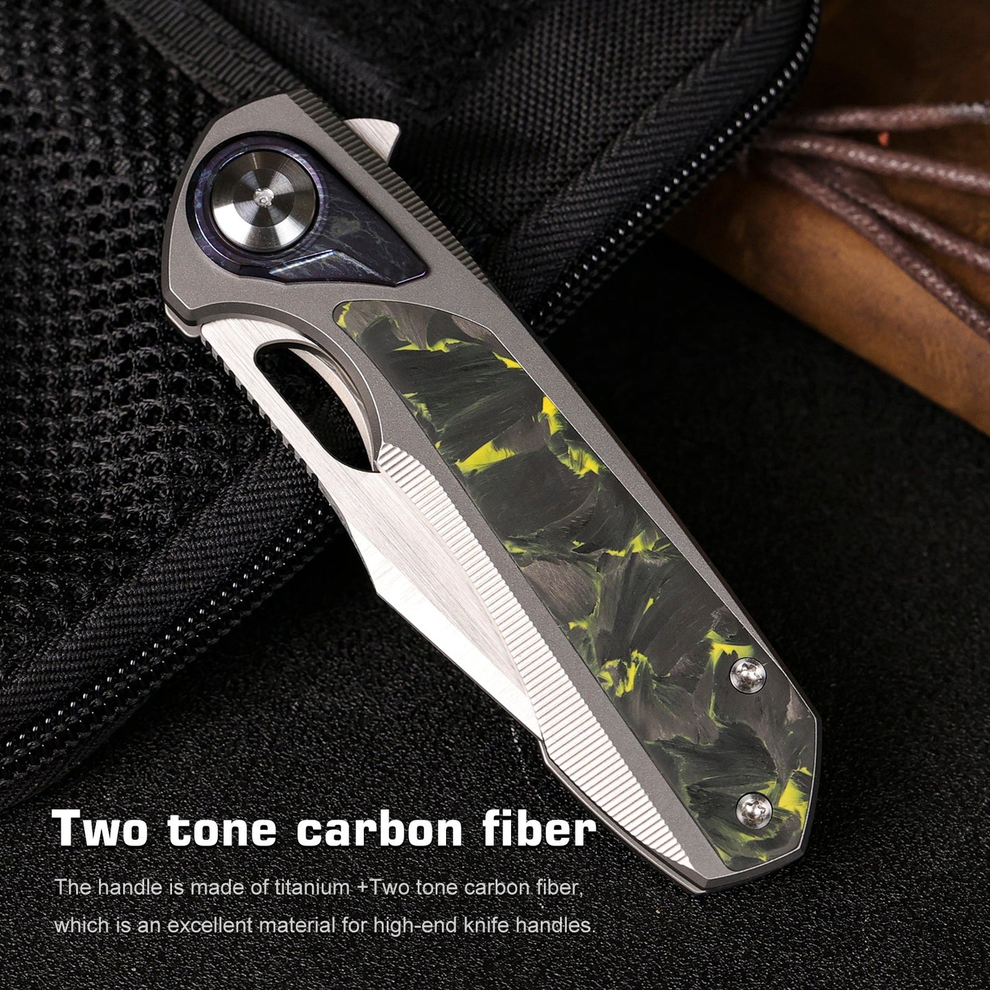 REMETTE RT-Saker Falcon Folding Pocket Knife Innovative Button Lock Structure Design S45VN Blade Titanium Handle Knives ASTP-2 with Safety Lock