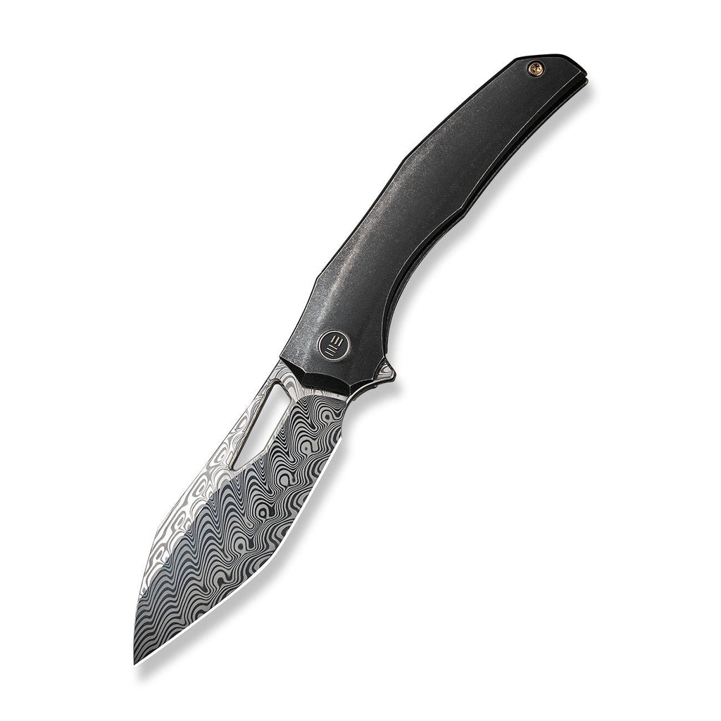 WEKNIFE Ignio Mystery Box Black Titanium Handle (3.3" Hakkapella Damasteel Blade) WE22042B-DS1 MB, With One Free Mystery WE Or CIVIVI Model