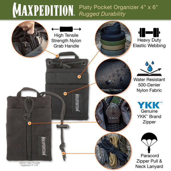 MAXPEDITION Platy Pocket Organizer 4" x 6"
