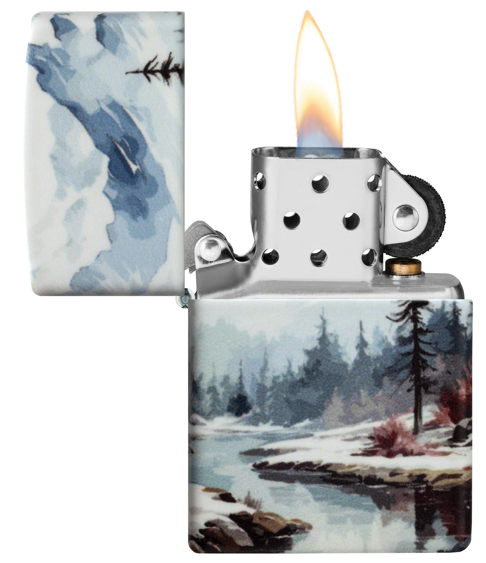 ZIPPO Frozen Valley Design