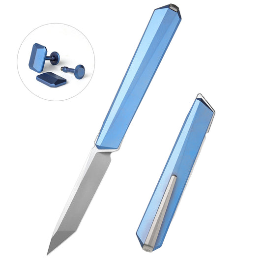REMETTE RT-ELIGO Knife M390 Blade Titanium Handle Double Detent Lock Folding Pocket EDC Knife EGB4