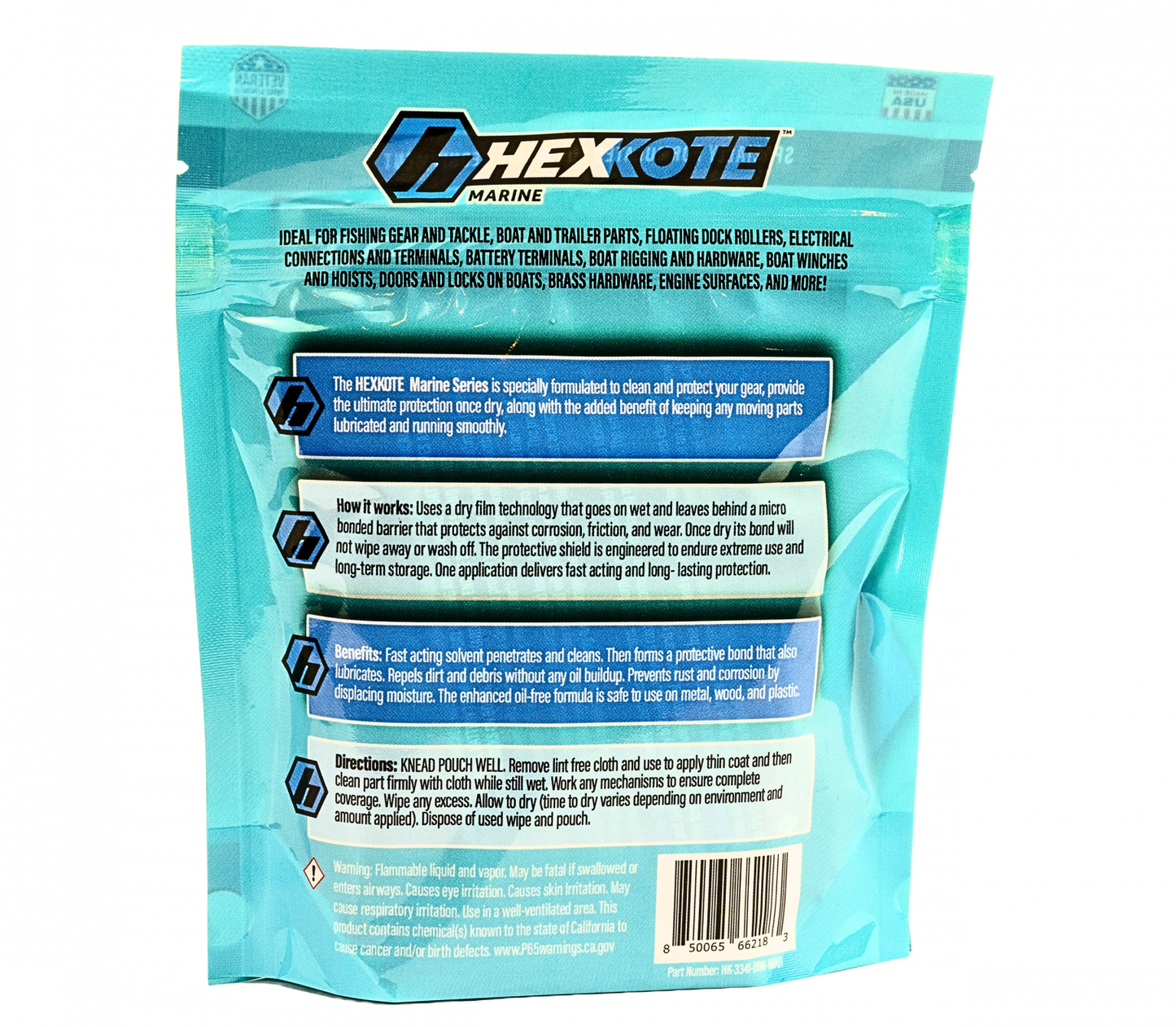 HEXKOTE Marine 7×7 Disposable Wipes