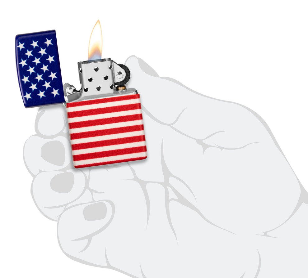 ZIPPO Stars and Stripes Flag Design