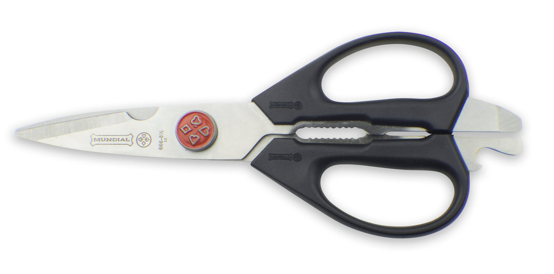 Mundial BP666 Take-a-Part Utility Shears Red Dot 8.5 inches Black