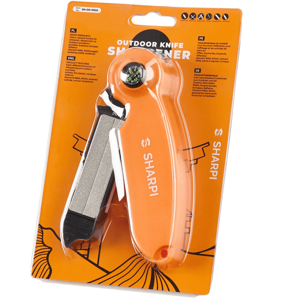 SHARPI 8in1 Portable Diamond Sharpener with Fire Starter