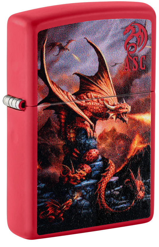 ZIPPO Anne Stokes Fire Dragon Design