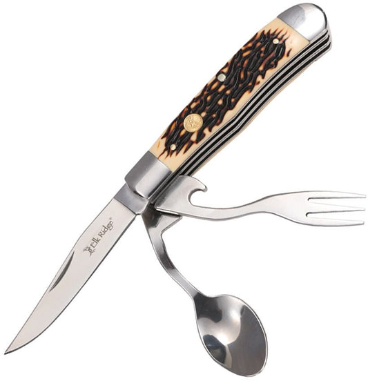 Elk Ridge Multi Tool Folder Faux Bone